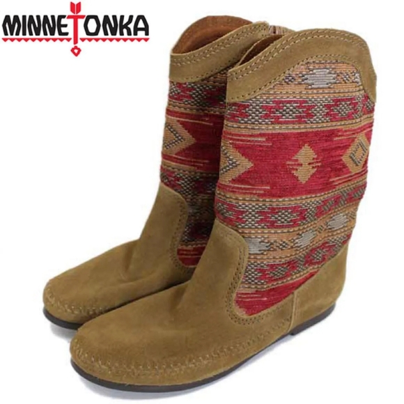 MINNETONKA Baja Boots size 5 - Picture 4 of 7